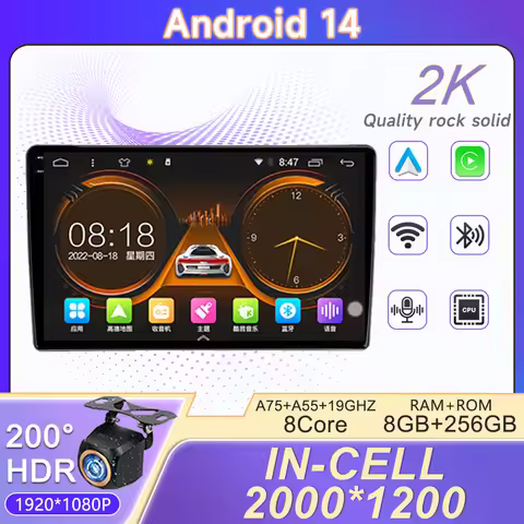 2K Incell Screen Android 14 For Nissan X-Trail X Trail X - Trail 1 T30 2000 - 2007 Dvd Auto Radio St