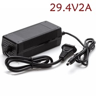 24V Charger Output 29.4V 2A Lithium battery Charger 7S 24V 10AH 15AH 20AH Charger DC 5.5*2.1 Port