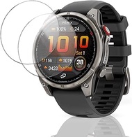 2 Pack Screen Protector for Garmin Fenix 8 Pro AMOLED 47mm Smart Watch, 9H Hardness Tempered Glass f