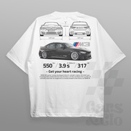Cars and Clo - Regular Fit White - Bmw F80 M3 Blueprint T-shirt