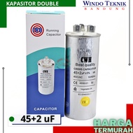 [GARANSI 3 TAHUN] KAPASITOR AC LG | RUNNING CAPASITOR AC PANASONIC | CAPACITOR DOUBLE CWH ALUMUNIUM 