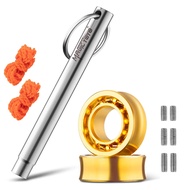 Unresponsive Yoyo Ball Bearings, Pack of 2 Golden Plated 10 Ball Yoyo Bearings and 6 Axles (8MM/10MM