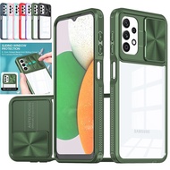 Clear Slide Camera Casing for Samsung Galaxy A15 A25 A35 A55 A05 A05S A34 A54 A14 4G 5G A12 A33 A53 