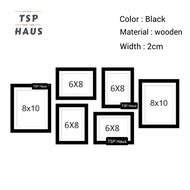 [Offer]5R/6R/8R Black Photo Frame Graduation Certificate Bingkai Gambar Wall hanging Gantung Dinding