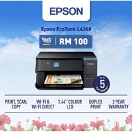 EPSON L4360 L4260 L4160 L5290 PRINTER (PRINT,SCAN,COPY,WIFI DIRECT,LCD,DUPLEX PRINTING