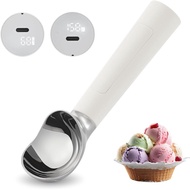 Heating Ice Cream Scoop Rechargeable, Electric Heating Ice Cream Scoop, with LED Display, Heating to