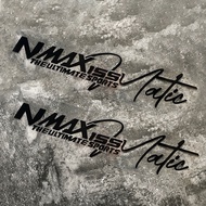 สติกเกอร์มอเตอร์ไซค์แบบสะท้อนแสงสำหรับยามาฮ่า NMAX155 NMAX 155แถบด้านร่างกายสติกเกอร์โลโก้สติ๊กเกอร์