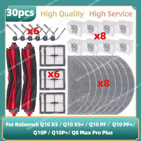 Fit For ( Roborock Q10 X5 / Q10 X5+ / Q10 PF / Q10 PF+ / Q10P / Q10P+ / Q8 Max Pro / Q8 Max Pro Plus