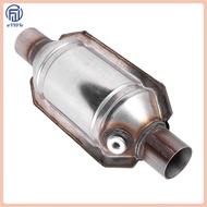 Inlet/Outlet Universal Catalytic Converter with O2 Port & Heat Shield 53004 Car Stainless Steel Cata