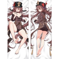 Genshin Impact Hu Tao Dakimakura 2WAY Hugging Body Pillow Case Anime Hutao Pillow Cushion Cover