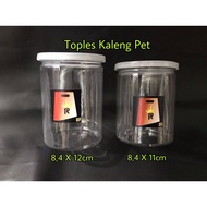 Pet Tin Plastic Jar 8.4x12 cm