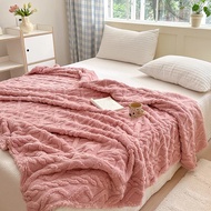 70x100/100x150/150x200/200x230cm Milk Velvet Blanket Bedspread on Bed Office Nap Throws Leisure Sofa Cover Bluey Fluffy Soft Blankets Warm Winter For Single Bed Double bed