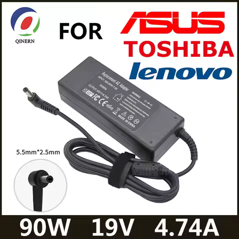 19V 4.74A 90W 5.5*2.5mm Laptop Charger Power For ASUS Toshiba/Lenovo Adapter A46C X43B A8J K52 U1 U3