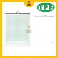 TPE Whiteboard Graph Roll with Hanger Non-Magnetic (60cm x 90cm / 90cm x120cm)