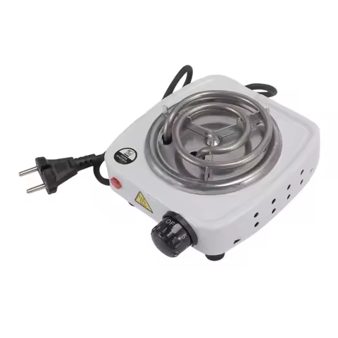 [B25B!】 220V 500W Burner Electric Stove Hot Plate Home Kitchen Cooker Coffee Heater Hotplate EU Plug