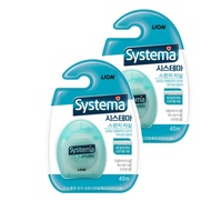 Systema Sponge Dental Floss 40m Mint Waxed Expanding Floss Value Pack 2pcs / 4pcs Random Color