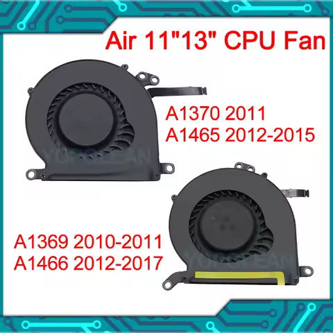 Laptop CPU Cooler Fan For Macbook Air 11" 13" A1369 A1370 A1465 A1466 2010 2011 2012 2013 2014 2015 