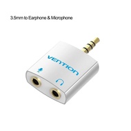 Vention 3.5mm Audio Cable Splitter Universal 1 Male to 2 Female For Audio Earphone Splitter Cable Double Jack Headphone Splitter Cables