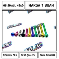 M5 SMALL HEAD TITANIUM GR5 (DRAT 8) Skru Skru M5 Skru M5