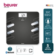 Beurer เครื่องชั่งน้ำหนักเชื่อมบลูทูธ และ วัดมวลกาย Style Diagnostic bathroom scale รุ่น BF 600