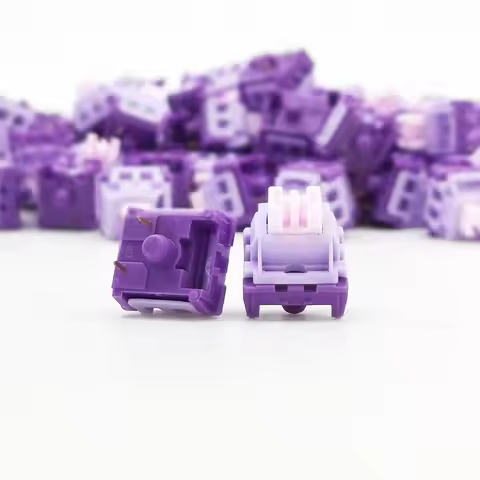 MMD Starry Flower Linear Keyboard Switch 3Pin 45gf For Hot Swap Mechanical Keyboard Pom Axis Factory