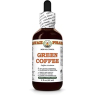 Green Coffee (Coffea Arabica) Dry Bean Glycerite, Made in Hawaii, All Natural, Vegan, Lab Tested Alc