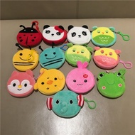 3PCS New Bees, Pandas, Frogs, Rabbits, Elephants, Foxes, Chick Plush 7CM Keychain Coin Bag Purse , G