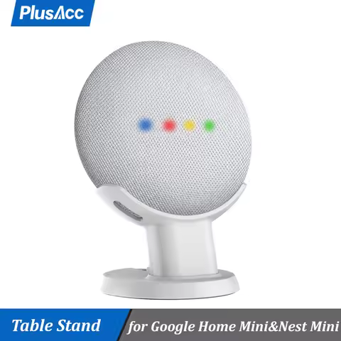 Desktop Stand For Google Home Mini Nest Mini Voice Assistants Compact Holder Case Plug in Kitchen Be