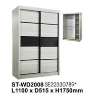 Almari Baju Wardrobe 2 Doors Sliding Wardrobe 4x6ft 2008
