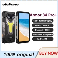Ulefone Armor 34 Pro+ 32GB+512GB 5G AI Rugged Phone 25500mAh 6.95" Built-in Projector 120Hz Android 
