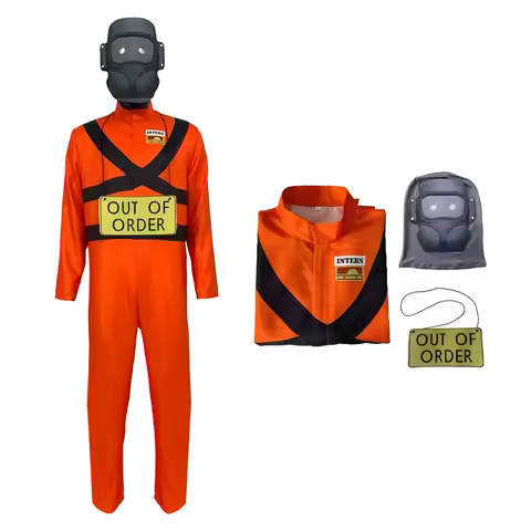 Lethal Company Game Character Cosplay Men's Costume Jumpsuit with Headwear Fans Collection Party Dre