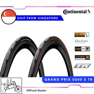 Continental Grand Prix GP5000 S TR Tubeless (Black / Transparent) Road Bike Tyre