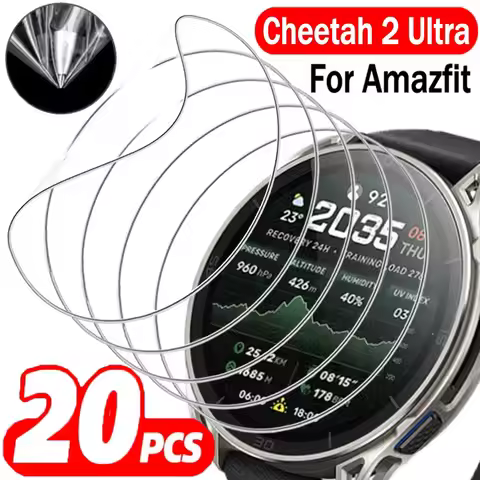2-20Pcs Soft TPU Hydrogel Film for Amazfit Cheetah 2 Ultra HD Clear Anti-scratch Watch Screen Protec