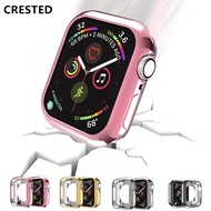 Case cover For Apple watch case 44mm 40mm iwatch series 4 5 6 se plated TPU Protective Cover Flexible Silicone protection