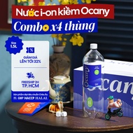 [COMBO 4 THÙNG] Thùng 12 chai nước Ion Kiềm Ocany cao cấp pH 9.5 chai 1.5l - Hỗ trợ tiêu hóa trung h