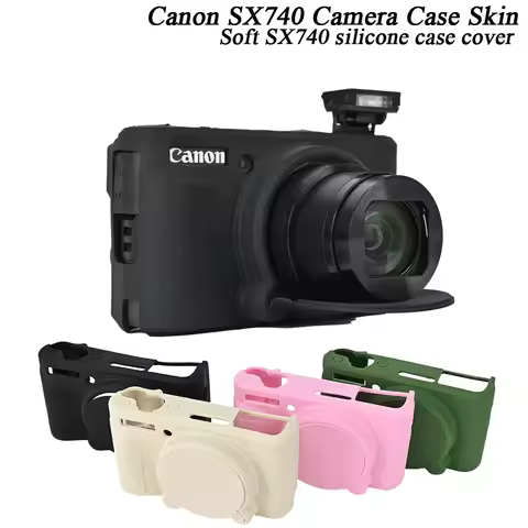 Soft SX740 silicone Case Camera Bag Skin For Canon PowerShot SX730 SX740 SX740HS Rubber Camera case 