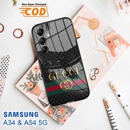 Softcase Glass Kaca SAMSUNG A34 & SAMSUNG A54 (5G) - Case Handphone SAMSUNG A34 & SAMSUNG A54 (5G) [