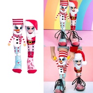 Well Christmas Stockings 3D Santa Snowman Asymmetrical Knee Socks Holiday
