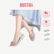 DUSTO Slippers Women's Shoes New Low-Heel Sandals Three-Dimensional Butterfly Comfortable Sandals DW