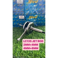 SWIPOH RACING CRANKSHAFT JETROD JACKROD JET ROD 2MM 4MM LC135 4SPEED 4S 135LC LC 135 ESPADA IKK TOBA