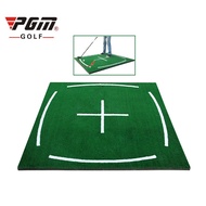 PGM 1.5m by 1.5m 3D Professional traching golf hitting mat with positioning line and baseline for go