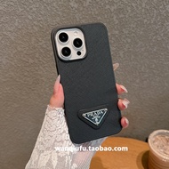 เคสโทรศัพท์หนังหรูพร้อมช่องใส่บัตรสำหรับ iPhone 16 pro Max 15 12 11 XR 14 7 8 plus 13 XS ลาย Cross ด