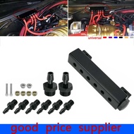 Car Vacuum Block Intake Manifold, Universal 6 Port Vacuum Block Intake Manifold Kit Fuel Gas Wastega
