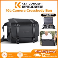K&F Concept 10L Messenger Bag Men Sling Bag 13" Macbook Air Bag Waterproof, Customizable dividers