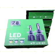 3 COLOUR Z8 50w 5800LM Car LED Headlights H4 / H11 / H3 / H1 / H7 / 9006 / 9005 C6 HID Car Headlamp 