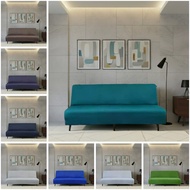 Sarung pelindung sofa bed tanpa tangan elastis modern size : M n L Sarung sofa lipat kasur stretch