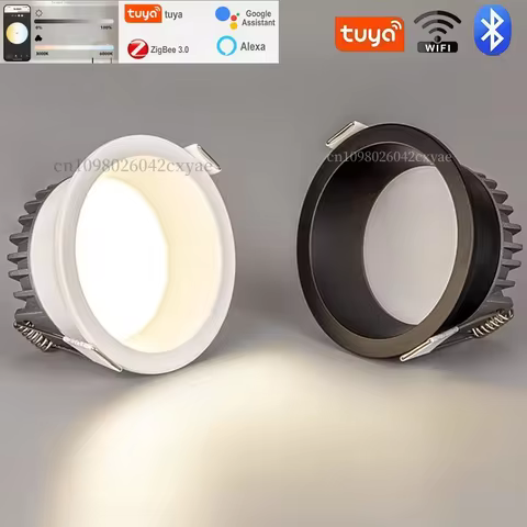 Tuya smart LED downlight sky lantern embedded COB spot light Zigbee 3.0 ceiling light kitchen living