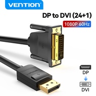 Vention DisplayPort to DVI Cable 1080P 24+1 DP to DVI-D Male to Male Adapter for PC Laptop Monitor P