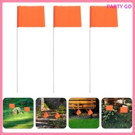 25pcs Marker Flags Lawn Small Flags Yard Garden Marker Flags Marking Flags Sprinkler Flag Marking Pe