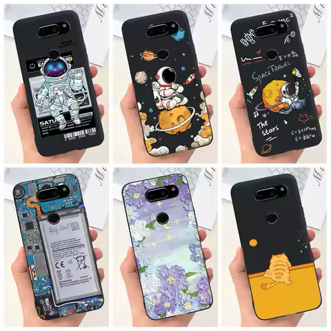 For LG V30 / V30+ Case H930 H932 Soft Silicone Shockproof Astronaut Back Cover For LG V30 Plus Case 